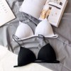 MsAnya Bralette for Women Girls Teens Triangle V Neck Bra