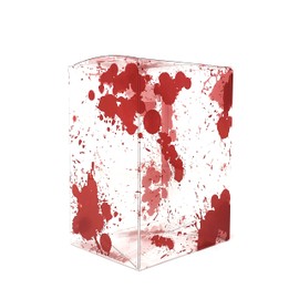 4Hrse - Blood Splatter Design Pop Protectors Soft Shells Acid Free Plastic Protector Case Fits 4-inch Figures Strong, Crystal Clear Case, Heavy Duty Acid Free w/Protective Film (Red, 10 Pack)