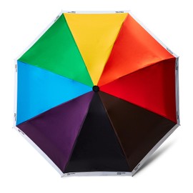 Pantone, Pocket Umbrella with Fashionable Travel Case, PRIDE Rainbow Colours