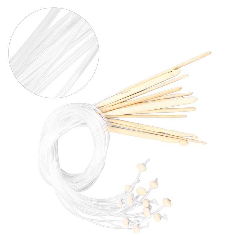 12 Pcs Tunisian Crochet Hooks Set, Crochet Hooks Extended Carpet