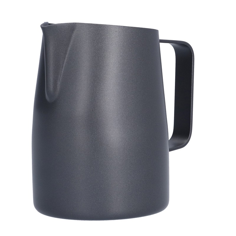 400ml Black PTFE Oblique Mouth Milk Frothing Jug 304 Stainless