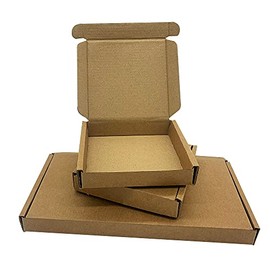Schott Packaging 50x MINI Brown Envelope Box - 101mm x 101mm x 20mm Letter Postal Shipping Mailing - Ideal for Mailing Shipping Postage Office Small Business Royal Mail - 50 Pack