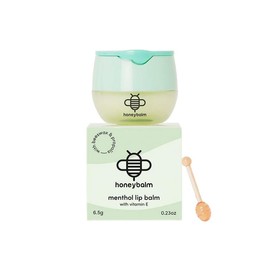 Honeybalm Honey Lip Balm with Vitamin E - Single Pack Beeswax Moisture - 100% Natural Ingredients Cruelty-Free Handcrafted Classic Flavor Compact Gift Nourishing Smooth:_Mint
