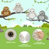 MorisMos 4 Pack Owl Stuffed Animals, 7.8 Inch Small Owl