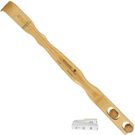 Bamboo Back Scratcher 100x Smooth Roller & Tape Measure - 101 Total Units