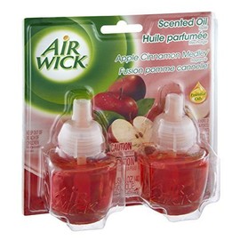 ONLY 1 IN PACK Air Wick Scented Oil, Enchanted Holiday, Mrs. Claus Apple Pie Fragance, 2 Refills, 0.67 Fl Oz by Air Wick