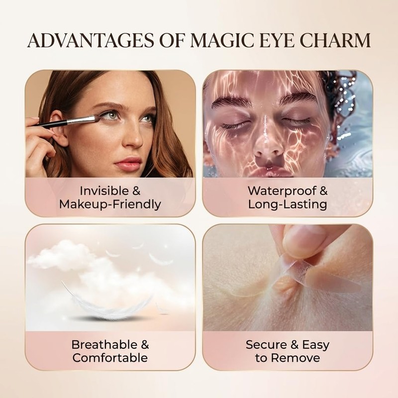 Eye Charm Magic Slim Double Eyelid Tape – Invisible Adhesive