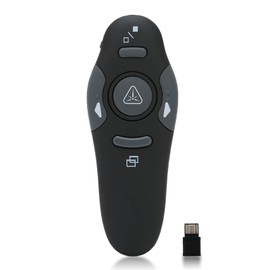 Presentation Clicker, Ergonomic Wireless Presenter Remote Control with USB Wireless Receiver, Office PPT PowerPoint Presentation Remote Control for Computer Laptop