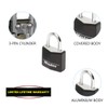 Master Lock 9120EURQNOPBLK 20mm Black Covered Aluminium Padlocks Four Pack