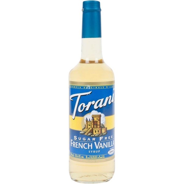 Torani Sugar Free Syrup, French Vanilla, 25.4 Fl Oz, (Pack of 1)