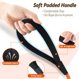 lynxking Check Cord Dog Leash Long Lead Training Tracking Line Comfortable Handle Heavy Duty Puppy Rope 10ft 15ft 30ft 50ft for Small Medium Large Dog