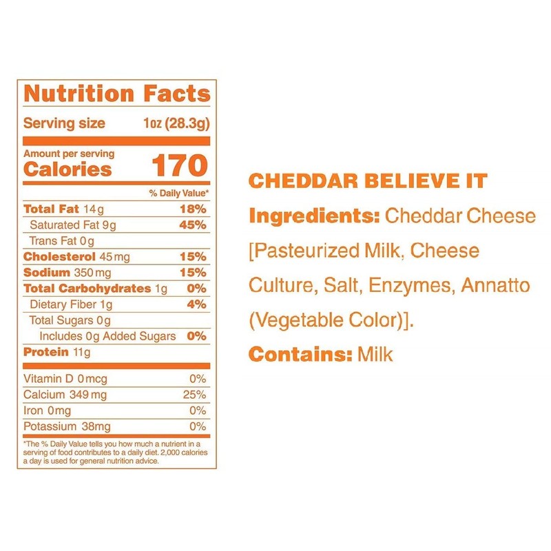 Moon Cheese Cheddar Believe It, 2 Ounce, 3-Pack, Crunchy, Protein-Rich