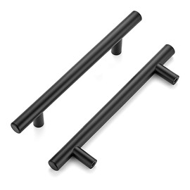 Ravinte 30 Pack | 7.38'' Cabinet Pulls Matte Black Stainless Steel Kitchen Drawer Pulls Cupboard Pulls Cabinet Handles 7.38”Length with 5” Hole Center
