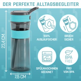 Boddels Een Drinking Bottle 600 ml – Your Water Bottle for Every day, blue, 600 ml