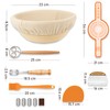 Sourdough Bread Starter kit, Handmade Eco-friendly Banneton Proofing Basket, Gluten