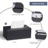 ArcaGuru Tissue Box Cover, Leather Tissue Box Holder, Stylish Tissue