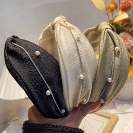 3Pcs Hair Hoop Headbands Knotted Headband for Women Top Knotted Hair Accessories Simple Fashion Hair Band