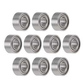 sourcing map R144ZZ Ball Bearing Deep Groove Ball Bearing Set 3 x 6 x 3 mm Double Shielded Chrome Steel P0 Skateboard Bearings Mini Ball Bearings Pack of 10