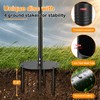 tinnmao Bird Feeder Pole 100 Inch with Squirrel Baffle and