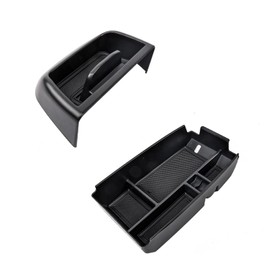 Carwiner - Organizador de consola central compatible con Ford Bronco Sport Accesorios 2021-2024, caja de almacenamiento para reposabrazos y bandeja organizadora para salpicaderos, inserto interior