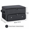 2-Layer Waterproof Golf Trunk Organizer with Ventilated 2-Pair Shoe Compartment