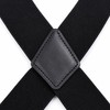 Wide X-Back Suspenders for Men – Adjustable 4-Clip Elastic Straps