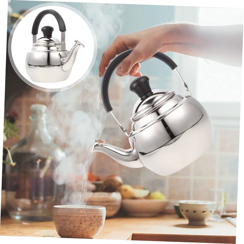 Mikinona Convenient Tea Pot Handheld Metal Kettle 2.0l Home Supplies