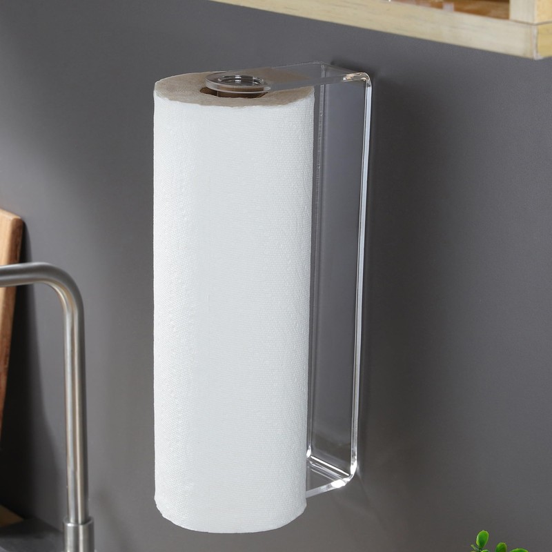 ZUNTO Wall Mounted Paper Towel Holder with Shelf for Garage,