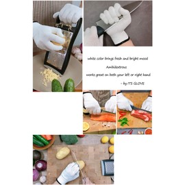 ITSGLOVE Cut Resistant Gloves - Level 5 Protection High Performance Kitchen Working Gloves Food Processing, Cutting,Fish Filet, Mandolin,Oyster Shucking,Kite Flying and Carving. Size Medium, One Pair
