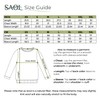 SAOL Aran - Suéter para hombre de lana con cierre
