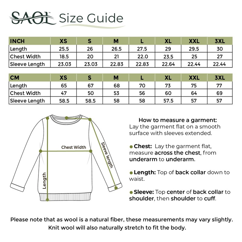 SAOL Aran - Suéter para hombre de lana con cierre