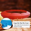 UAREBST Adjustable Pie Crust Shields Baking Protectors, Silicone Cover Ring
