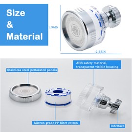 360° Rotating Sink Water Faucet Filters,Purifier Kitchen Tap Filtration,Bathroom Faucet Filter, Bathroom Sink Filter,Removes Chlorine Fluoride Heavy Metals Hard Water for Home Bathroom and Kitchen