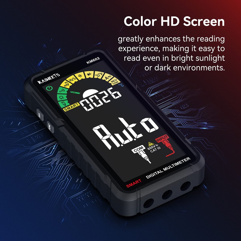 KAIWEETS KAIWEETS Smart Multimeter Rechargeable Electrical Tester with Auto Ranging