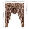 NAPEARL Jabot Curtains Valances and Swag Luxury Window Valances for