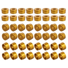 Unbranded 48X Gold Topper Engine Bolts Cover Kit For Harley Touring Street Glide Road King