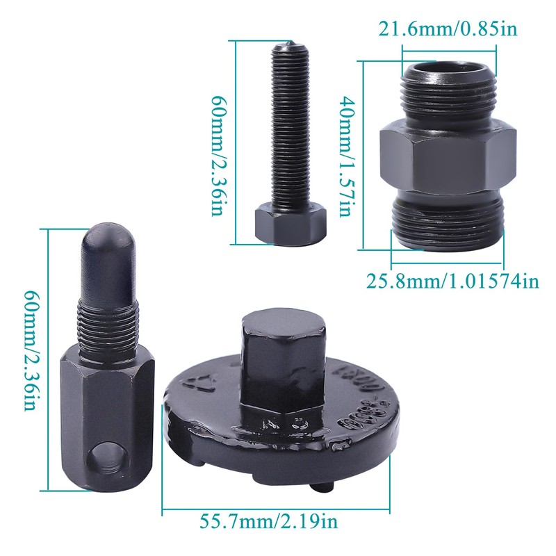 Atunee 22mm & 26mm Chainsaw Flywheel Puller with 14mm Piston