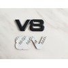 2 Metal V8 Badges, 3D car Truck Badges, Stickers, car