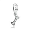 ABAOLA Dog Bone Charm 925 Sterling Silver Dog Paw Charms