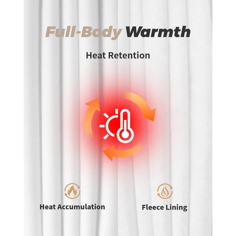 WEERTI Thermal Underwear for Men Long Johns with Fleece Lined