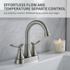 Alloy 4 Inch Hot/Cold Double Handle Deck Mounted Electroplated American