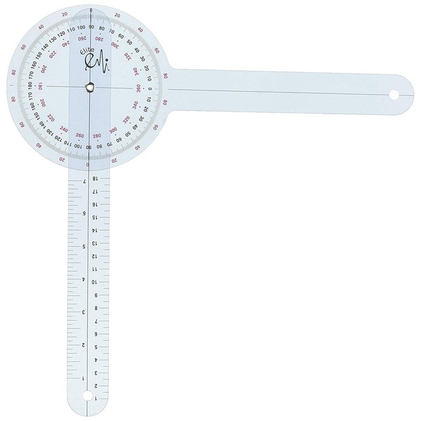 EMI Plastic 12" Goniometer 360 Degree ISOM