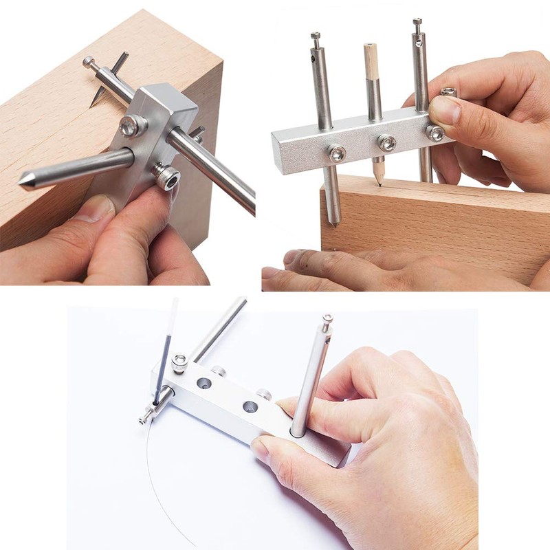 Cowryman Multifunction Marking Gauge Marking Center Finder Scribing Compass