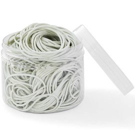 AMUU Rubber Bands office 300pcs white Small Rubber Bands for Office School Home size16 Elastic Band