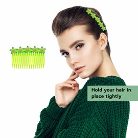 Side Hair Comb for French Twist Bangs Hair Pin Clips Hair Accessories Decorative Comb for Women Kids Girls 5pcs