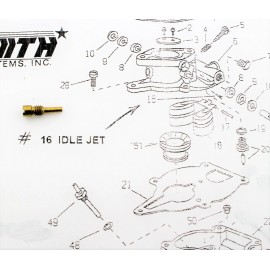 ZENITH Carburetor Idle Jet fits Allis Chalmers tractor D17 229342 12217 W226 DW4
