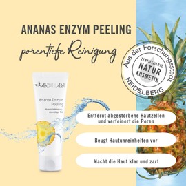 ARYA LAYA Pineapple Enzyme Scrub, 75 ml: Gentle, Deep Pore Cleansing for a Clear, Rosy Complexion, Refines the Skin Complexion, for All Skin Complexions - Even with Blemished Skin & Clogged Pores, Vegan