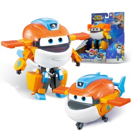 Super Wings Transformation Plane Supercharged Taki, 5 Inch Toy Figure for Kids, Toy Plane and Robot Figure for 3+ Years Old Boys Girls