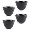 Mikily‘s 4 Pieces Japanese Cast Iron Tea Cup Set Handcrafted