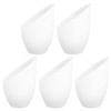 Vaguelly 5 Pieces White Frosted Lampshade Fixtures Replacement Shades for